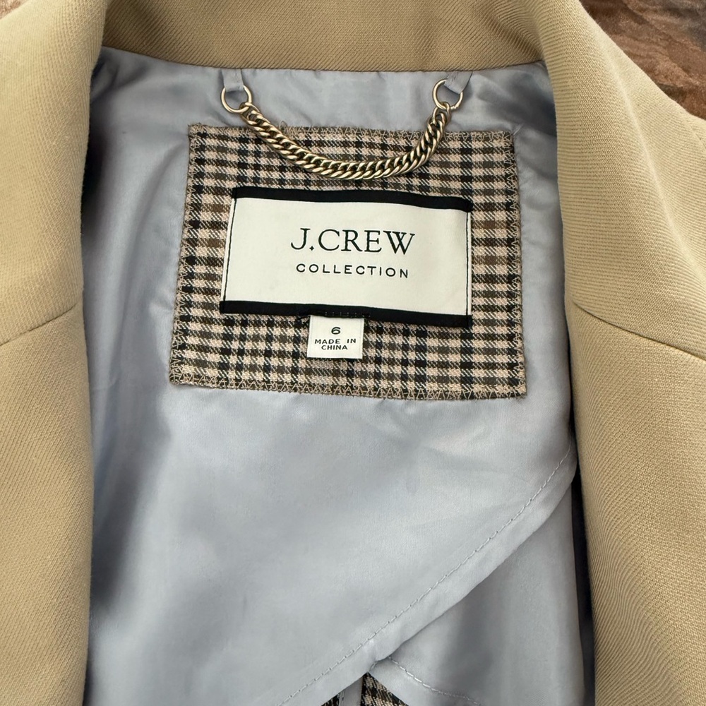 J. Crew Beige Trench Coat - Picture 3 of 7